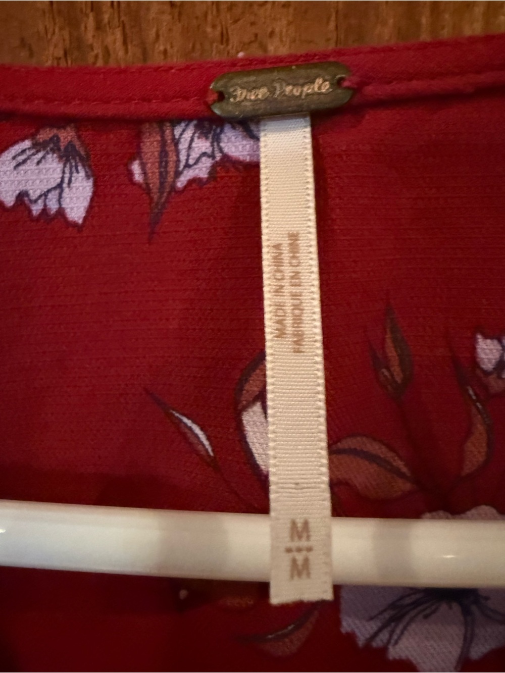 Free People Floral Tunic Dress / Long Top – Size Medium ❤️ - Picture 5 of 5
